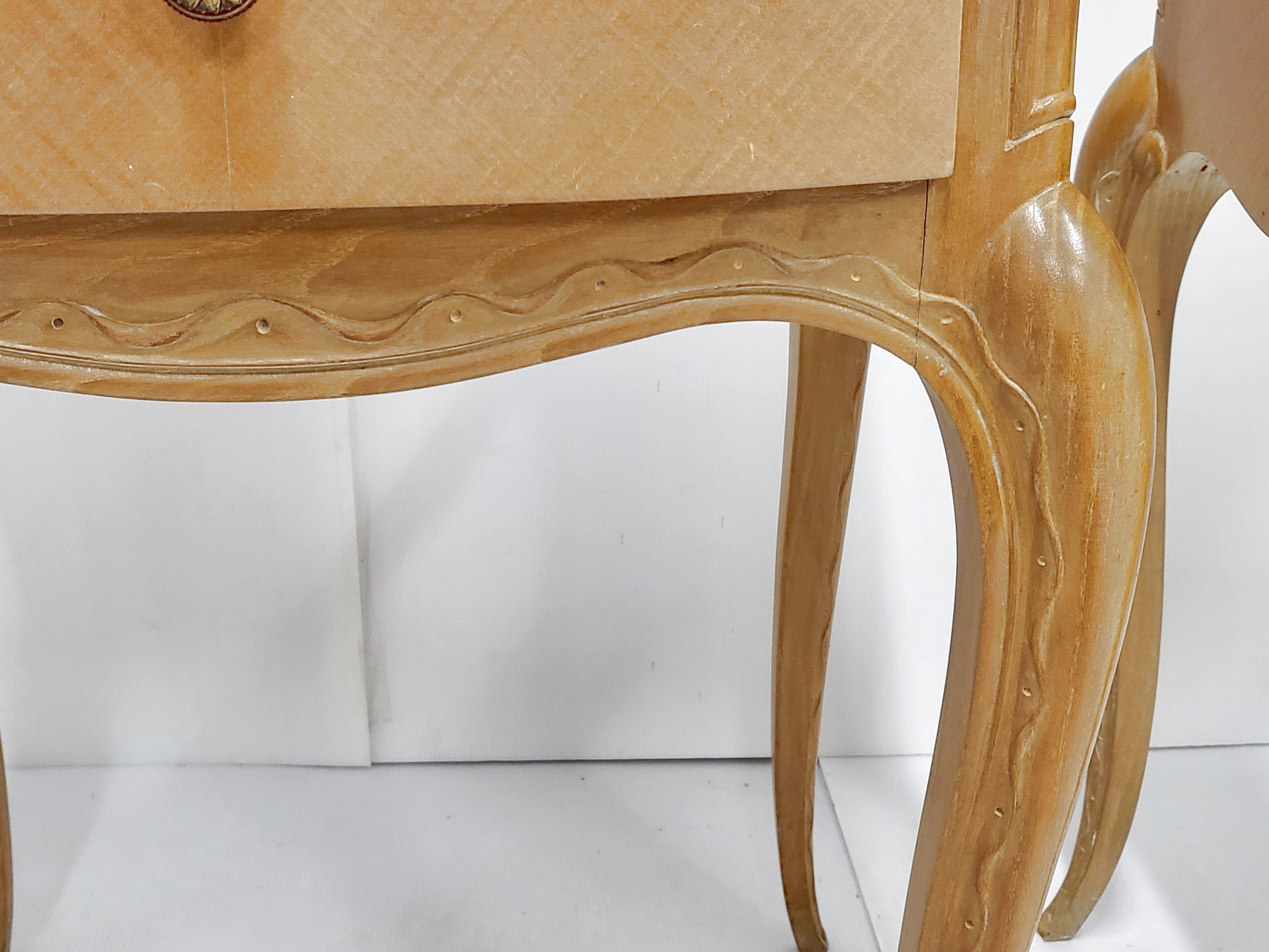 Pair of vintage 1940 bedside tables