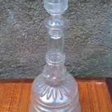Large moulded glass carafe