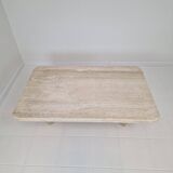 Rectangle Travertine Coffee or Side Table, Italy 1980's