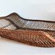 Rattan wicker woven bamboo bassinet or vintage bread pan