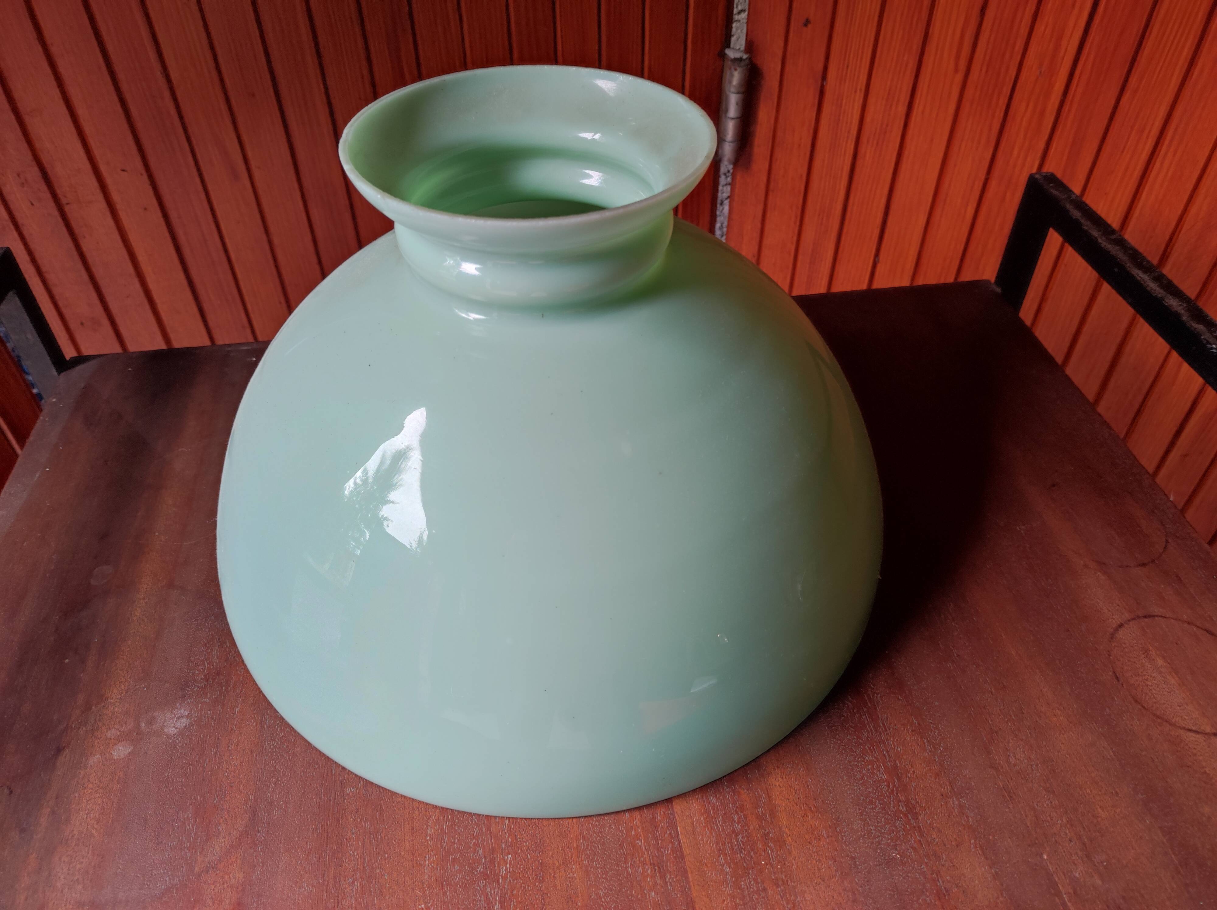 Globe opaline green lampshade for chandelier and lamp
