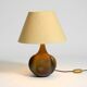 Very beautiful 1960s ceramic table lamp with original fabric shade