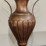 Large vintage copper amphora