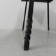 Brutalist coffee table with slate top