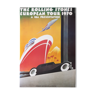 Poster for the Rolling Stones, 1970 by Pasche John