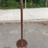 Vintage copper halogen floor lamp with braided arms