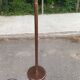 Vintage copper halogen floor lamp with braided arms