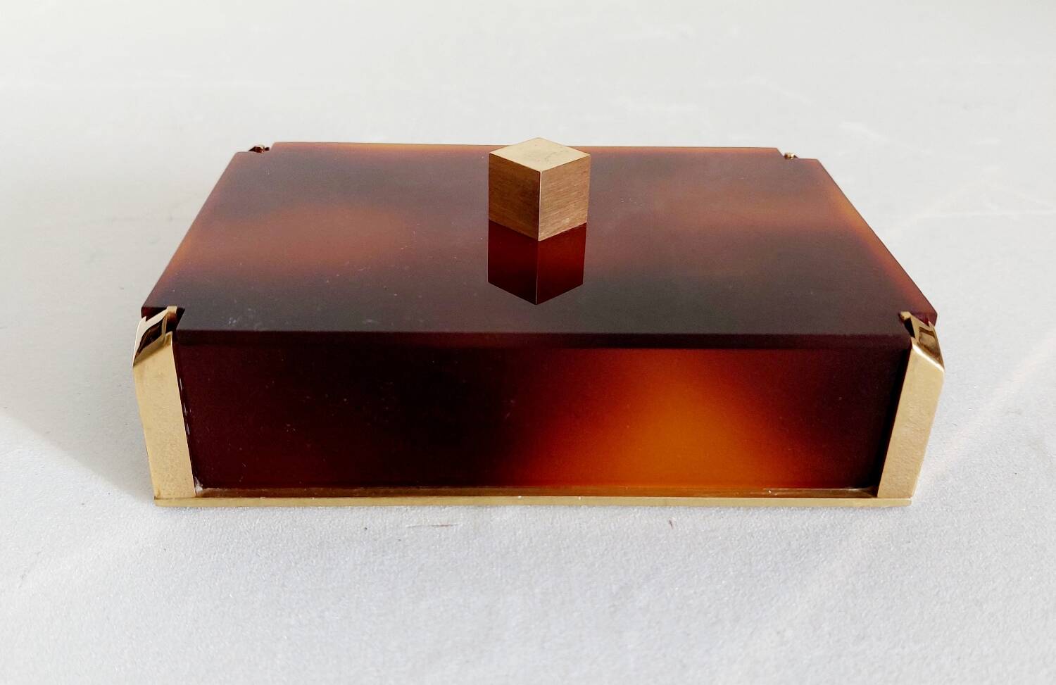 Vintage Lucite Cigarette Box