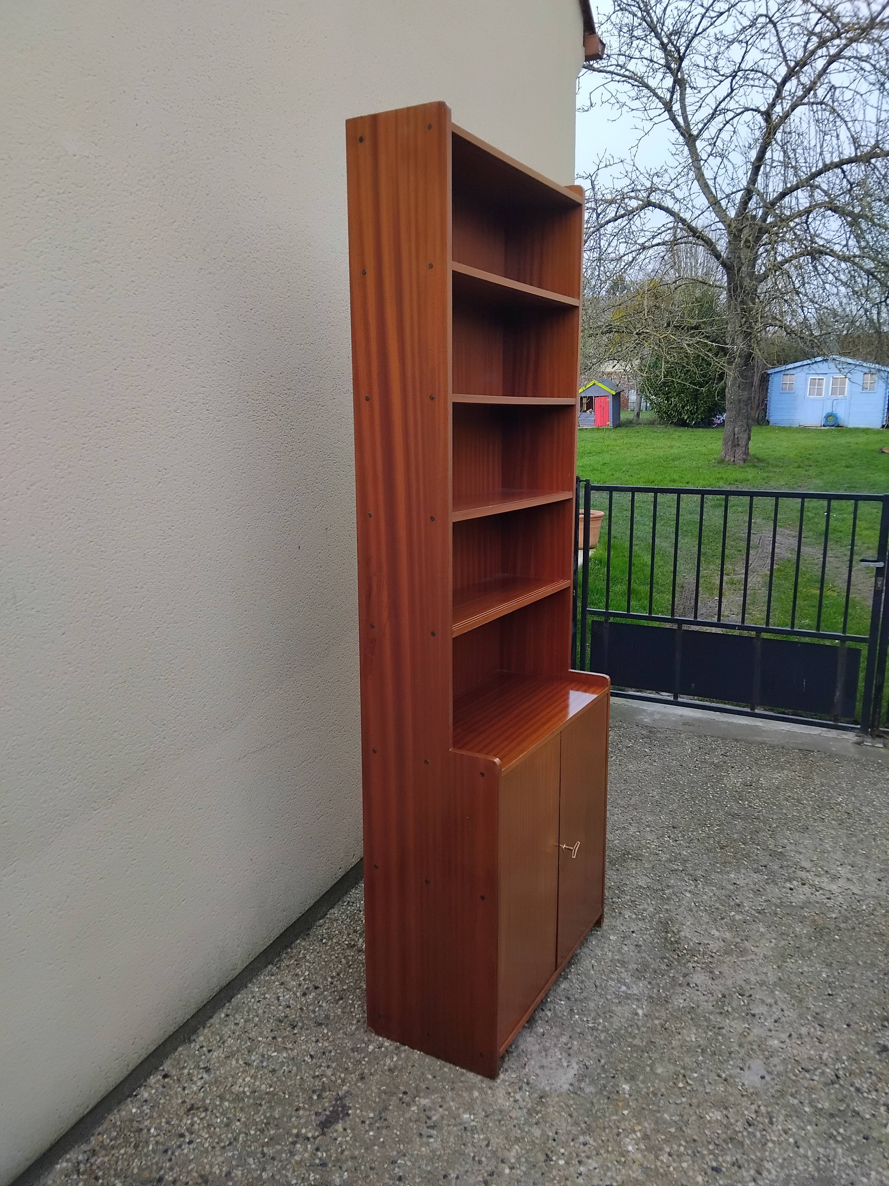 Vintage Scandinavian teak bookcase