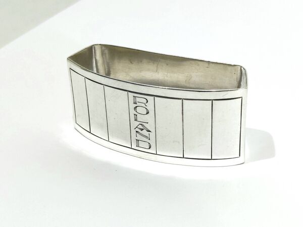 Ernest prost - rond de serviette en argent massif