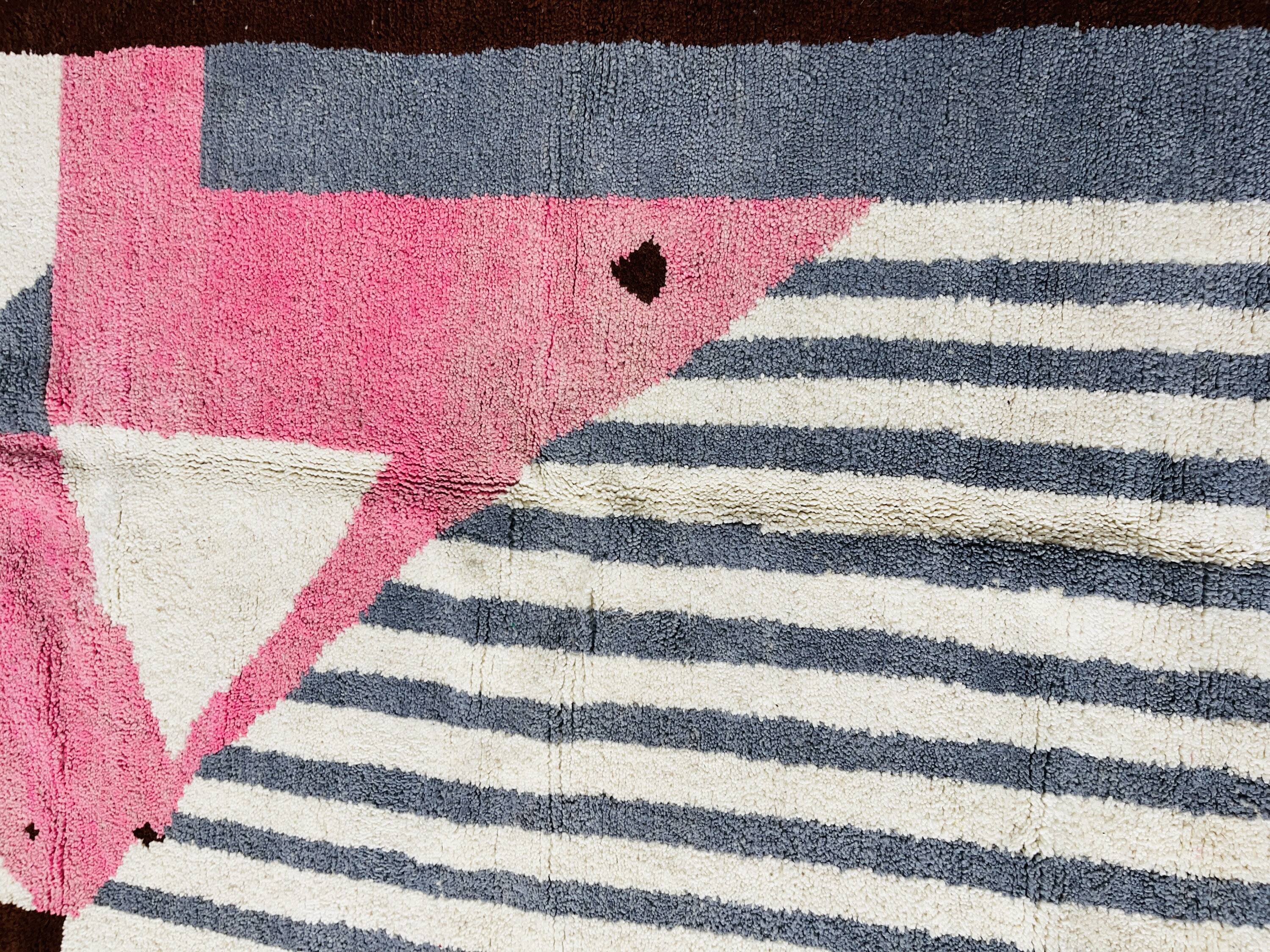 Handmade artisanal Berber rug 2.5x1.5 m