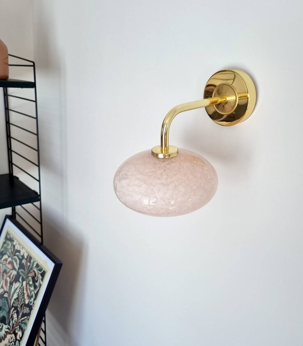 Clichy glass wall light