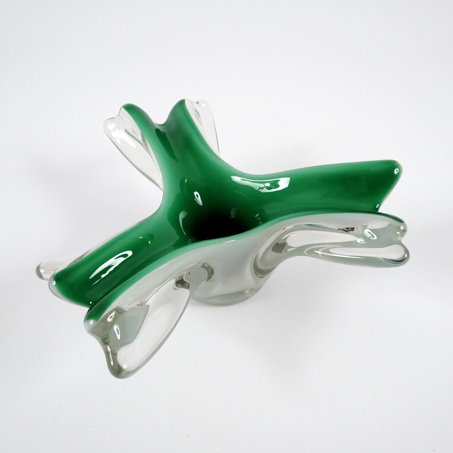 Sommerso Murano glass bowl, 1960s