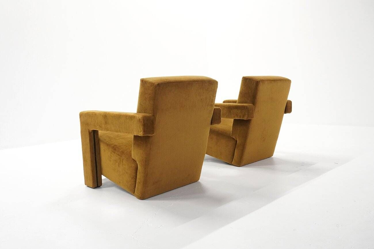 Utrecht 637 Lounge Chairs by Gerrit Rietveld for Cassina, 1990s, Set of 2