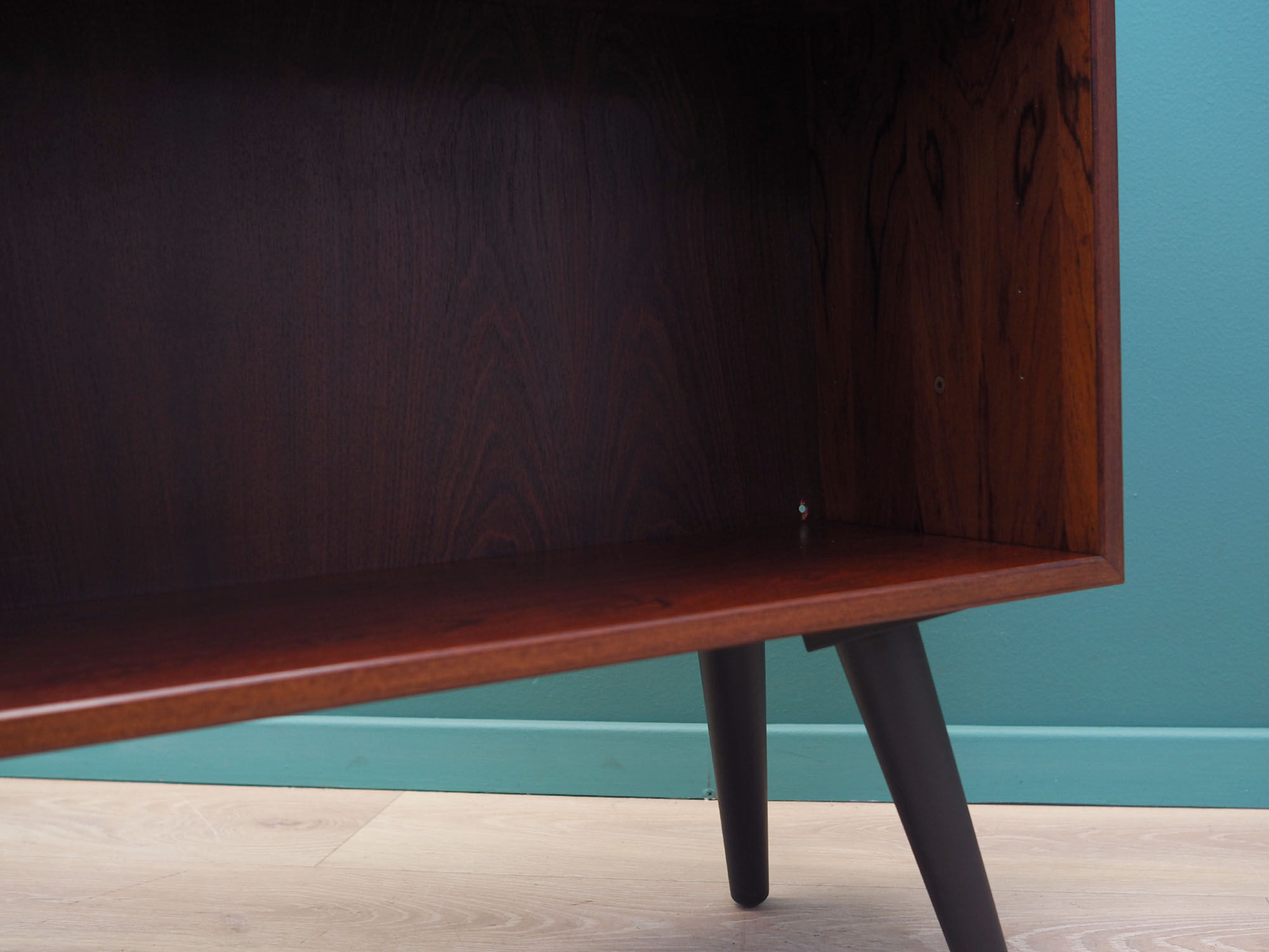 Rosewood bookcase, Danish design, 1970s, manufactured by Hjørnebo