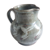 Signed old sandstone pitcher