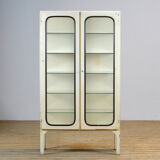 Glass & Iron Medical Cabinet 1970s