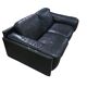 Old sofa armchair 2 places leather rock bobois vintage