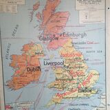 Map Vidal Lablache "the British Isles"
