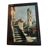 Oil on panel by René Leroy