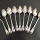 Set of 9 small silver spoons Henri Soufflot
