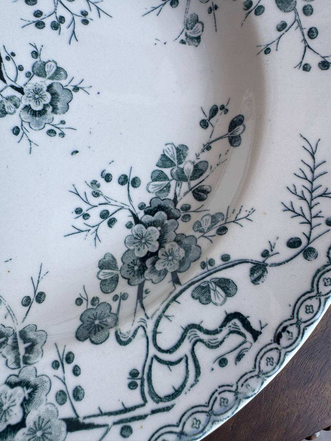 Gien Fleurette Plates x6 – antique floral decoration