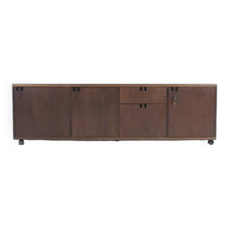 ENFILADE ROULANTE WALNUT 80'S FARAM 1957 ITALY PUBLISHER