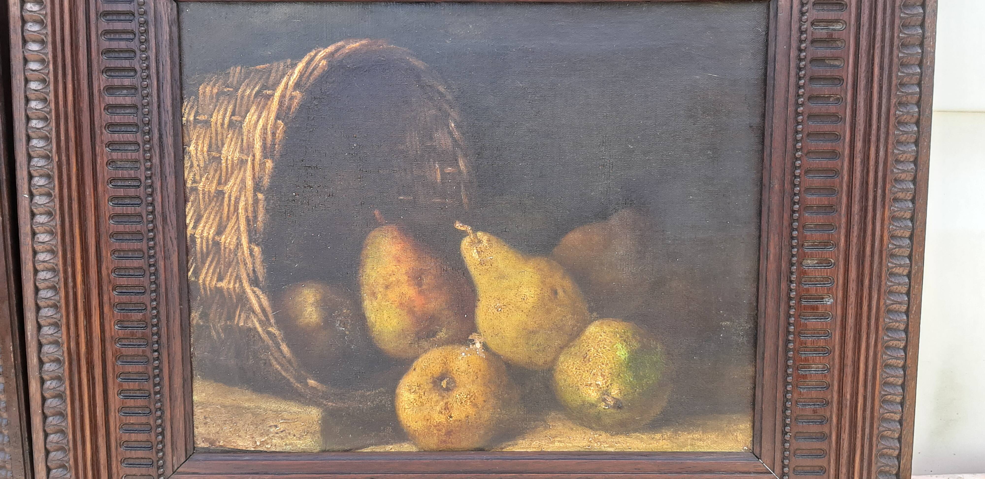 Pair of Oils on Canvas 19 signed