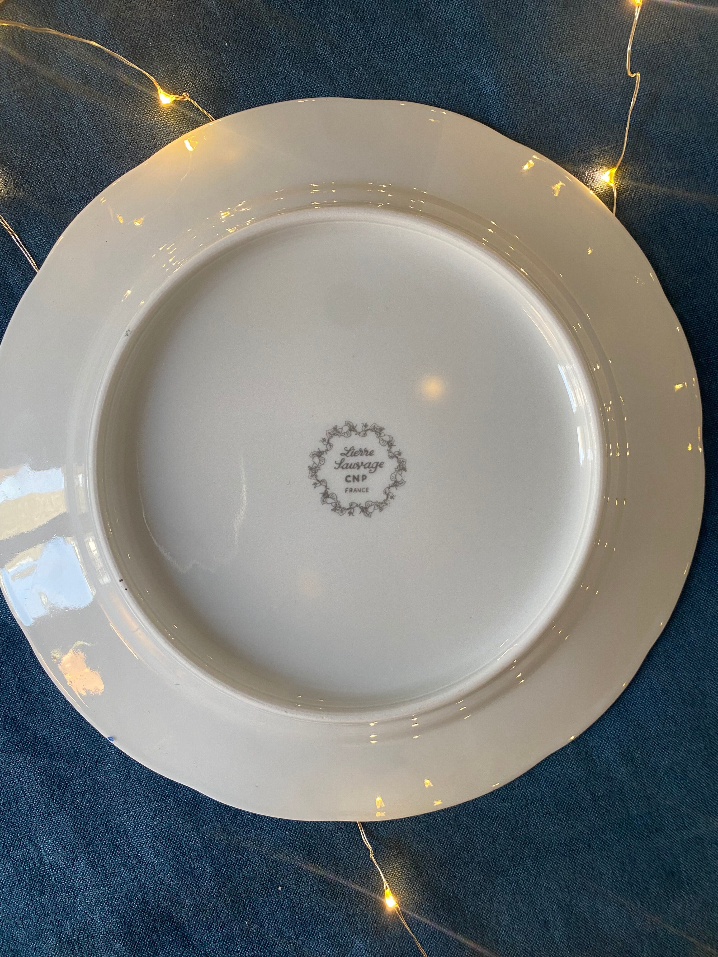 5 dessert plates art deco style