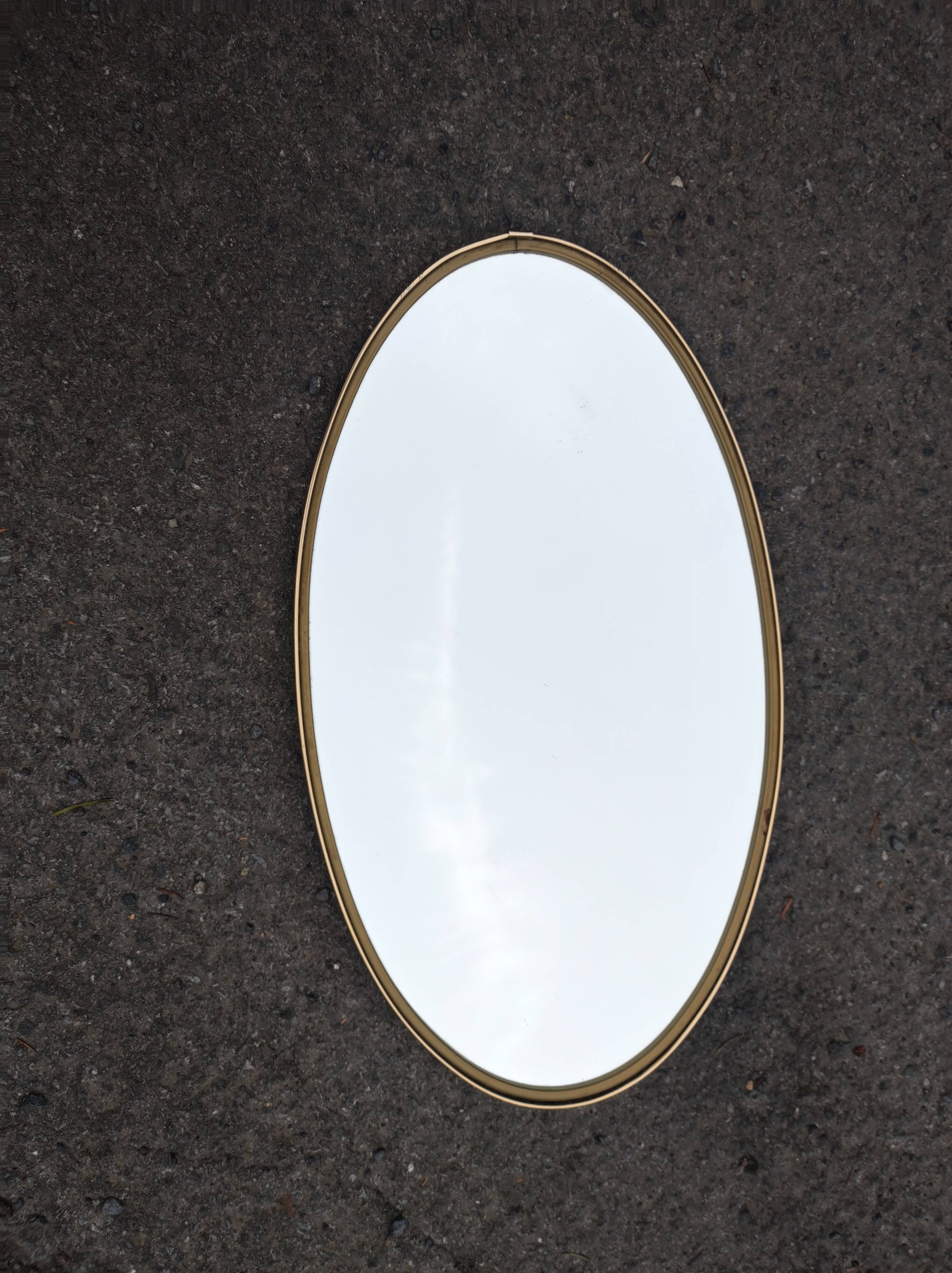 Oval mirror vintage 60 70
