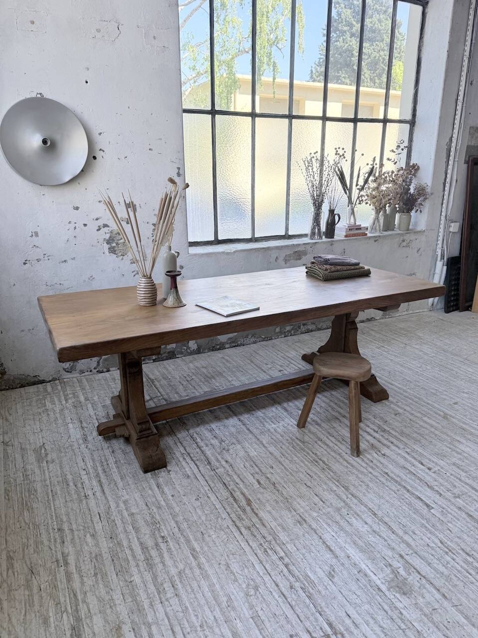 Table monastère chêne 1950 XXL