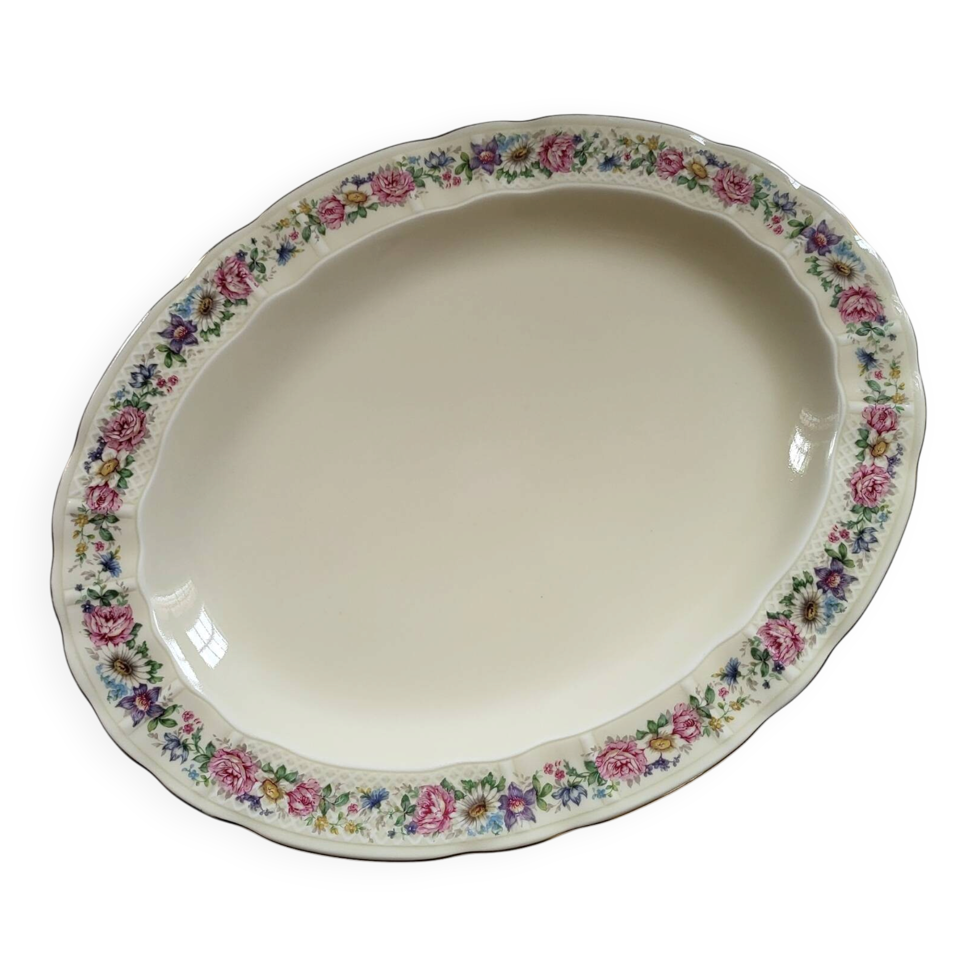 Limoges Bernardaud large oval plate in porcelain