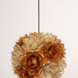 Suspension ball in pearly capiz shell Germany 1960s