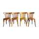 Suite 4 bistro chairs in curved wood