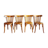 Suite 4 bistro chairs in curved wood