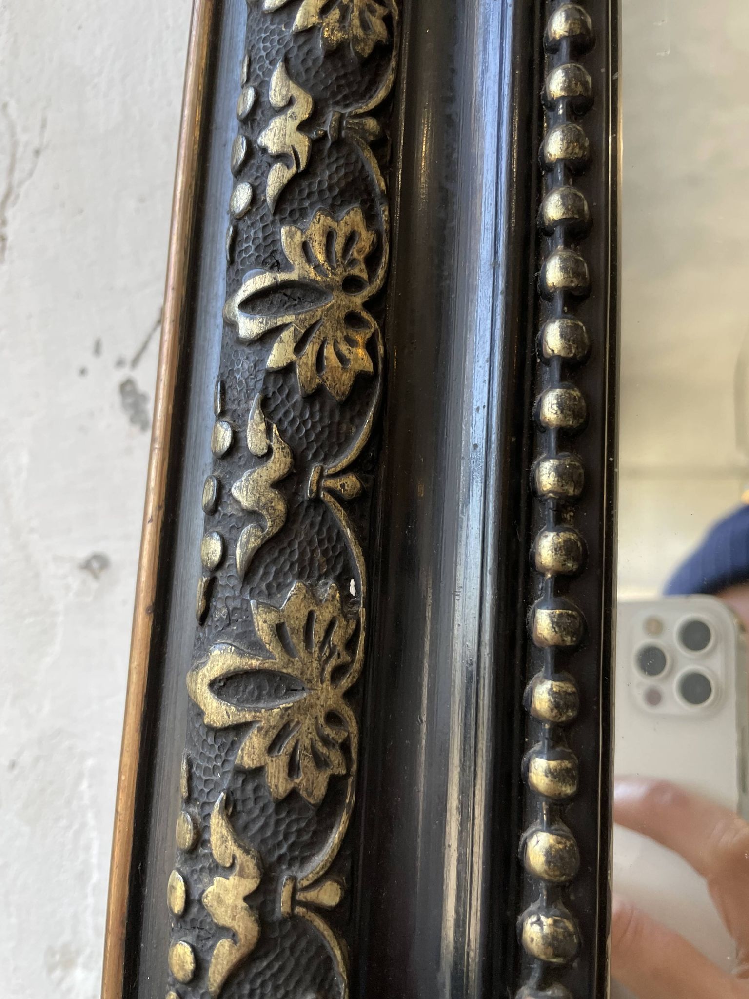 Miroir XXL blanc Louis Philippe 2m