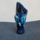 VASE SOLIFLOR VALLAURIS OR POT A PENS SHELL SHAPE