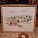 Tableau village de provence reproduction of a watercolour by guy ameye