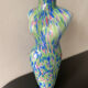 Large Murano Vase Woman Bust Vintage