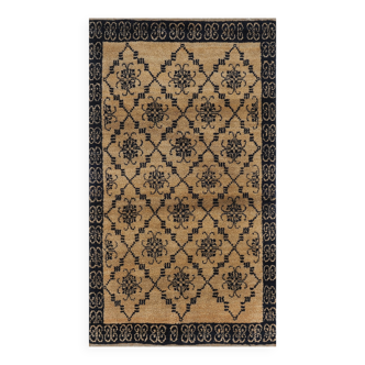Tapis vintage turc de oushak tissé à la main 114x193 cm