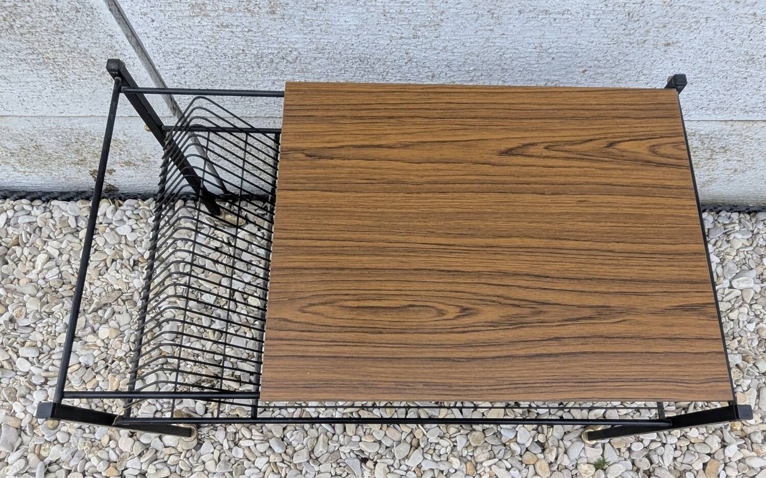 Table basse roulante, porte-revues, 1960