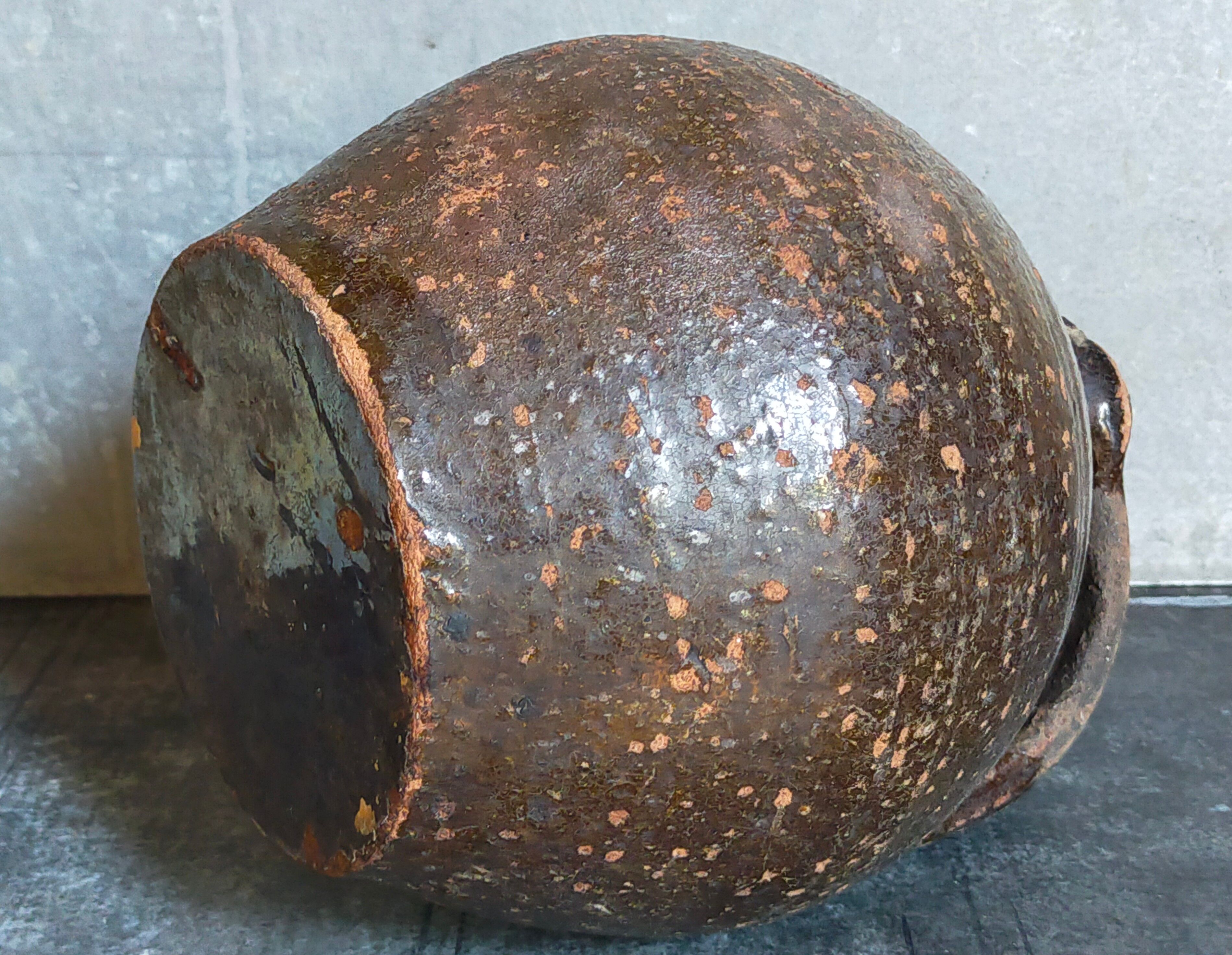 Poterie traditionnelle art-populaire terre émaillée XIXème