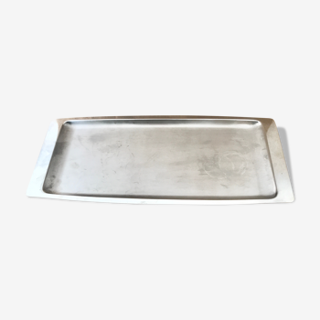 1970s rectangular stainless steel dish