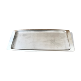 Plat rectangulaire inox années 70