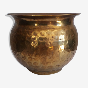 Hammered copper pot