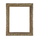 Old wood frame - gilded stucco - glass 61x51 cm leaf 50.5x40 cm SB 113