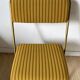 Lafuma folding chairs in velvet and gold metal