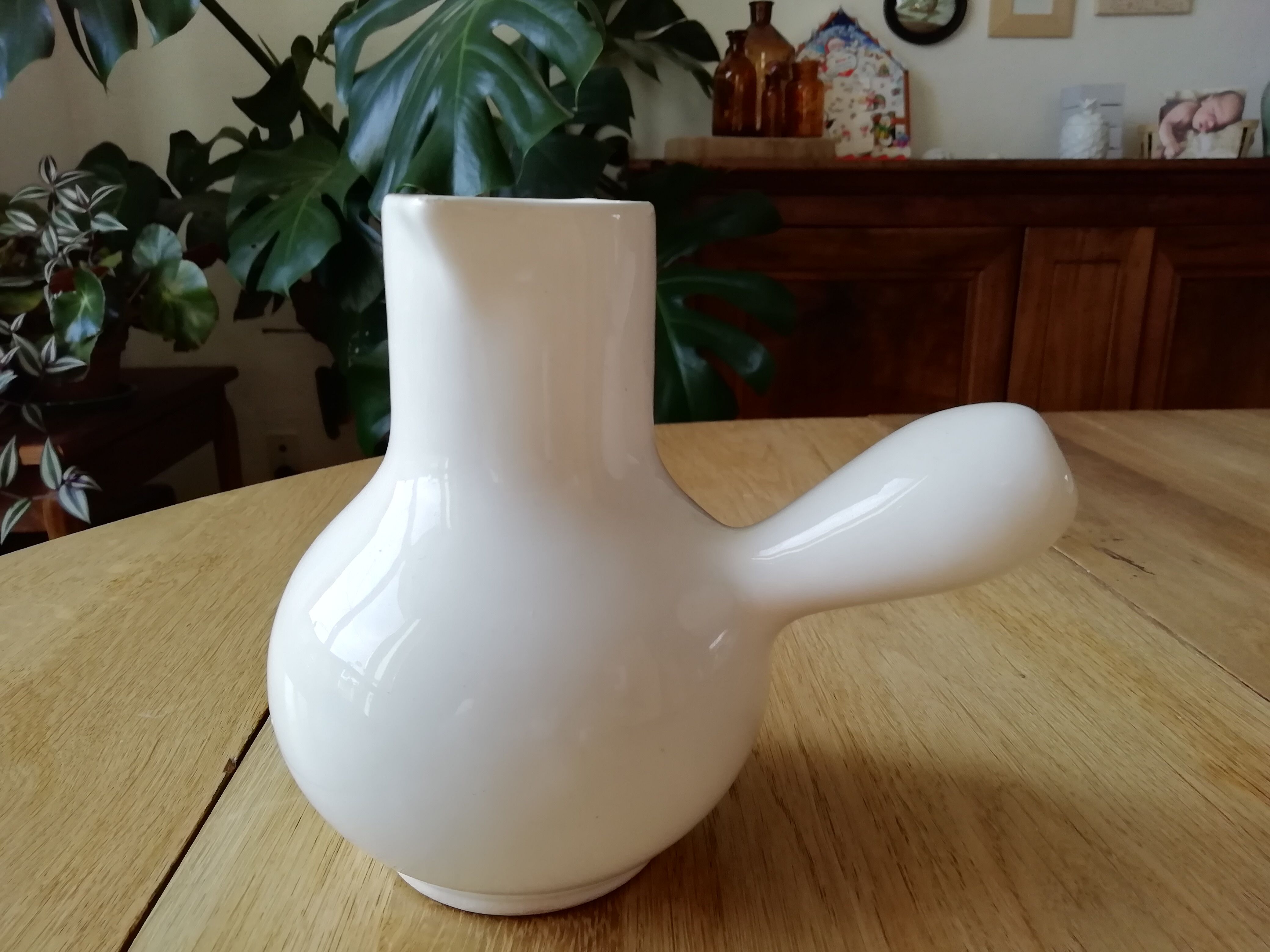 Chocolate pot white porcelain