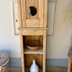 Small wardrobe in raw wood
