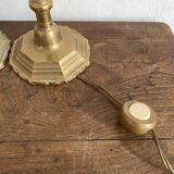 Pair of gilded brass lamp bases